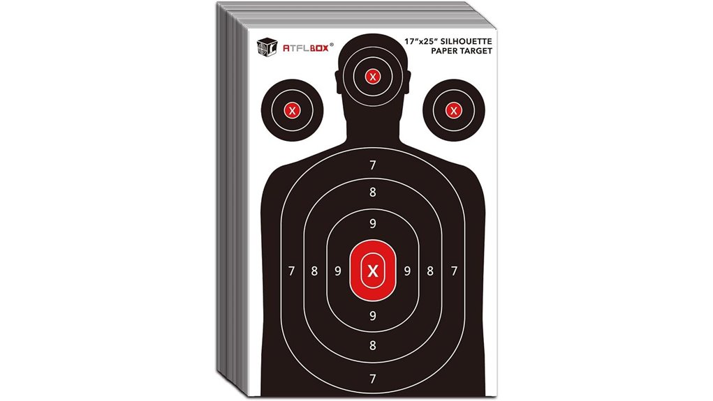 silhouette paper target 17x25