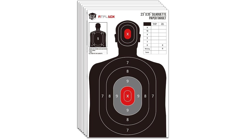 silhouette paper target