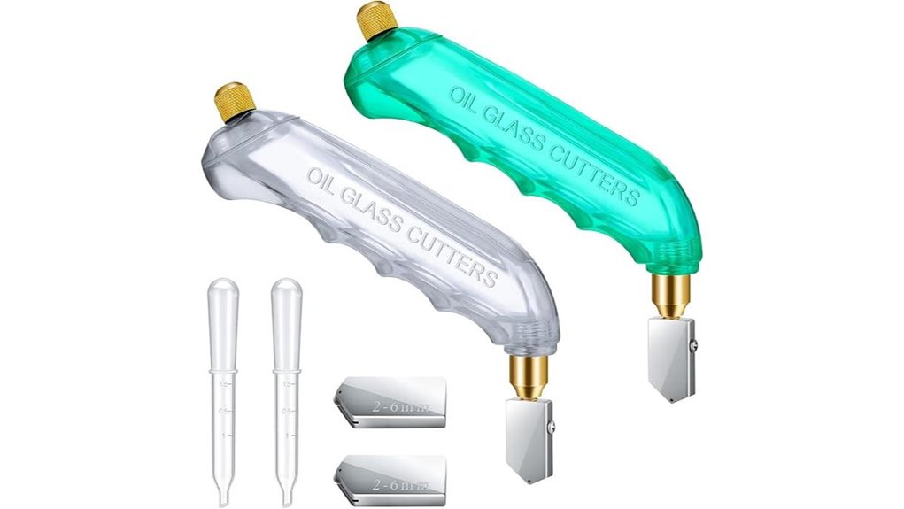 six piece glass cutting set