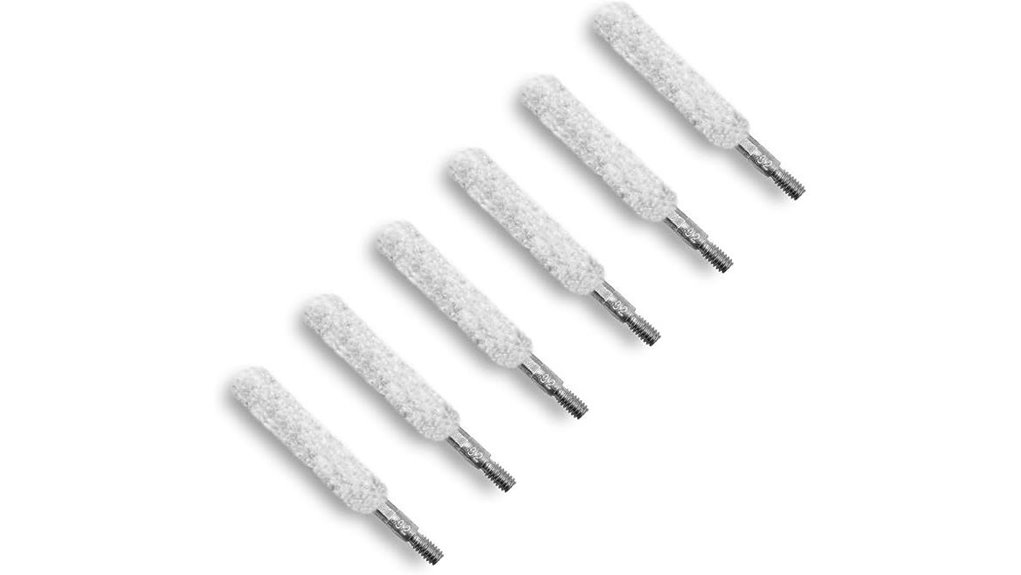 six piece pistol brush set