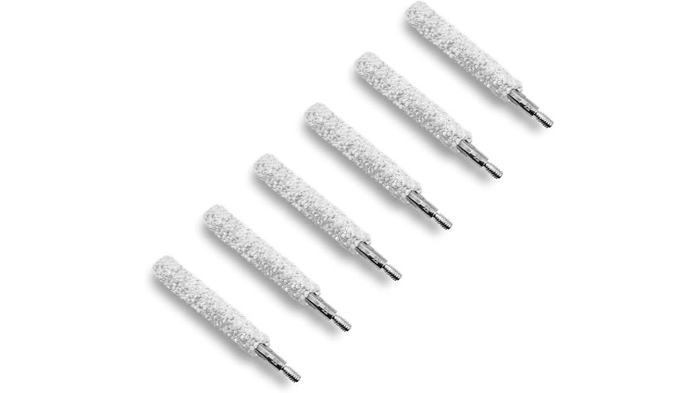 six piece pistol brush set