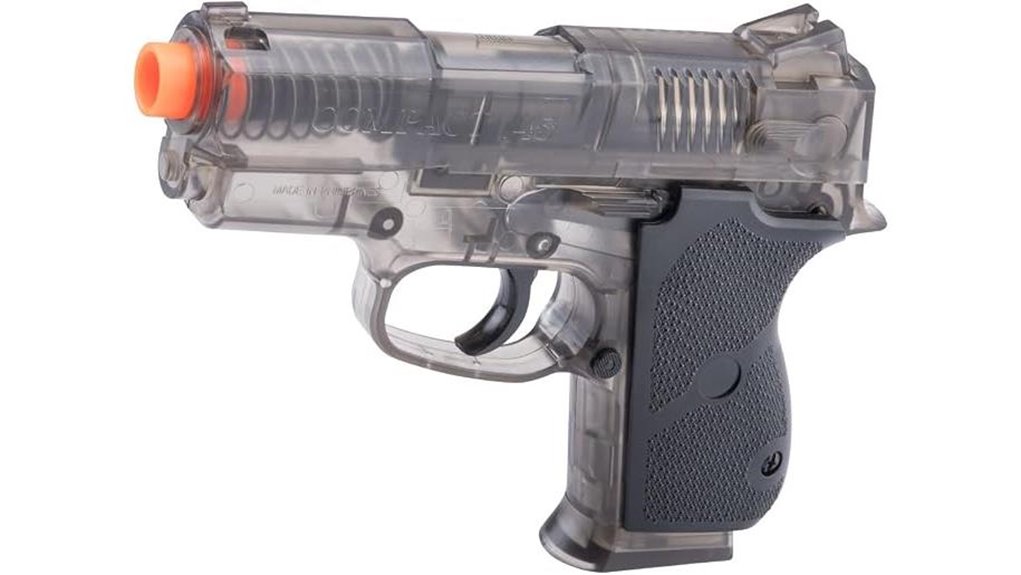 spring powered compact pistol
