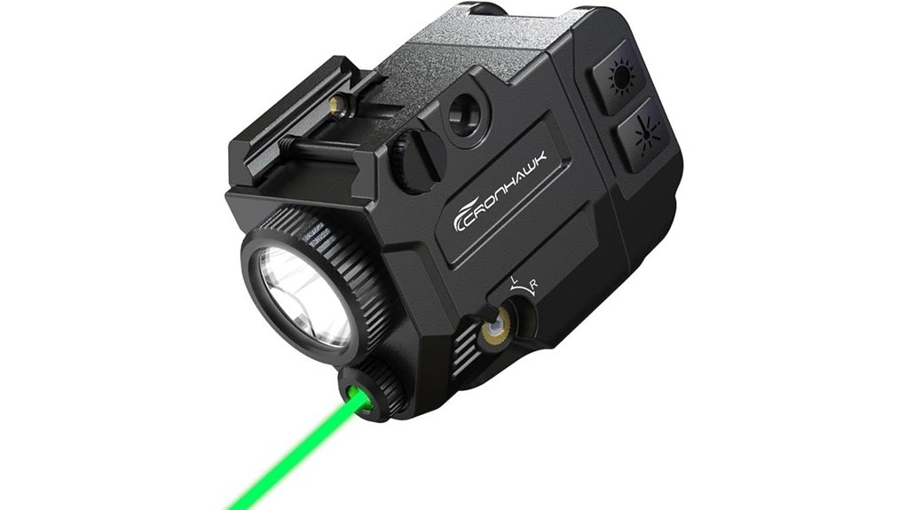 tactical flashlight with laser