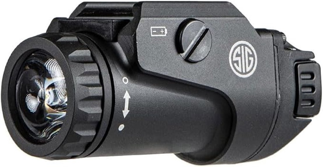 tactical handgun flashlight 450 lumens