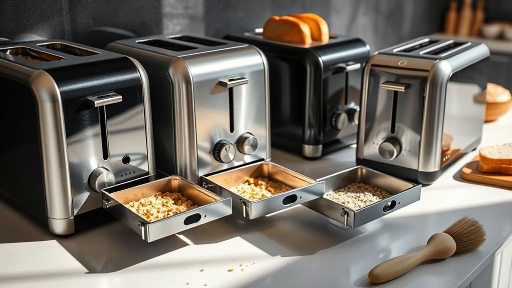 toaster features and cleanliness