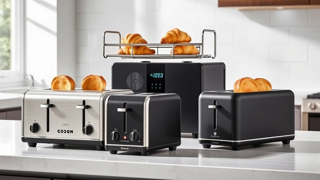 toaster slot size and controls