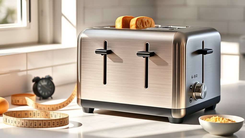 toaster slot size settings