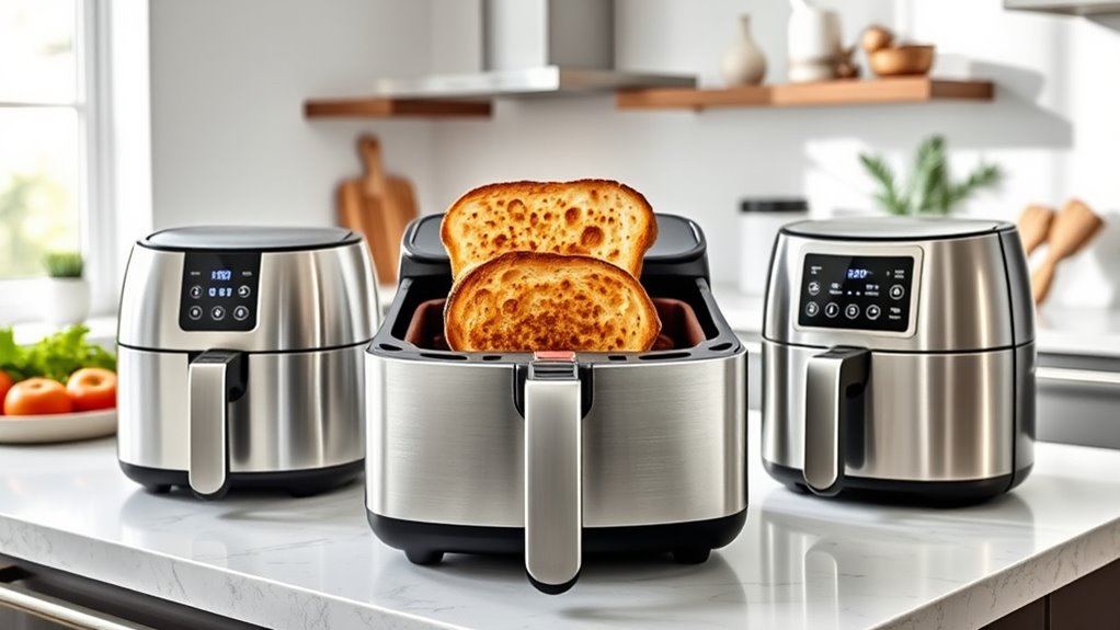 toasting capacity and controls