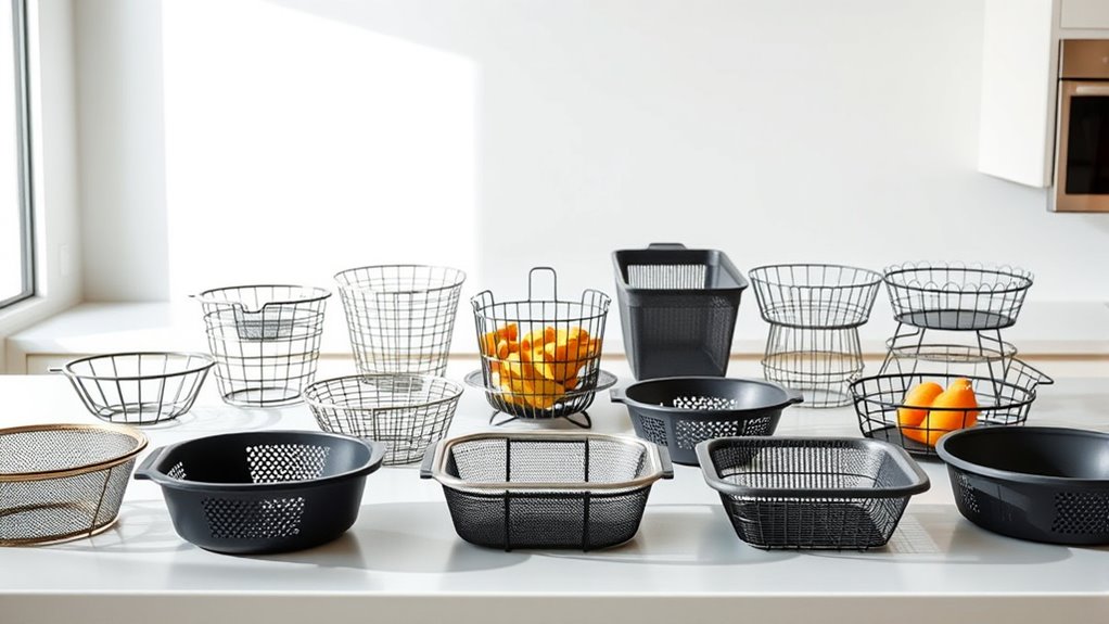 top air fryer baskets