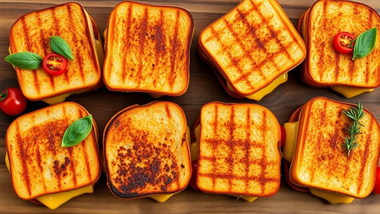 top air fryer grilled cheeses