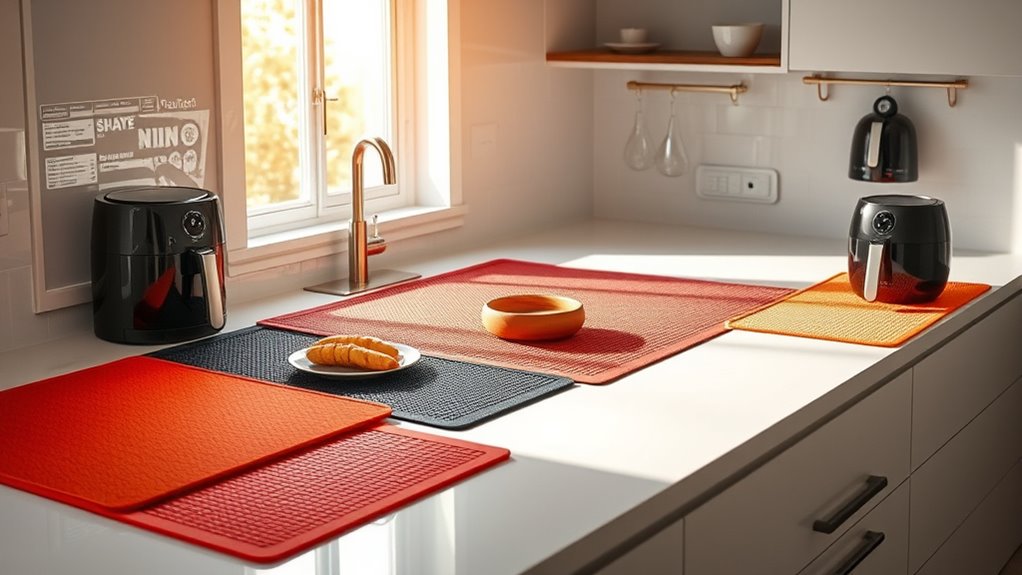top air fryer heat mats