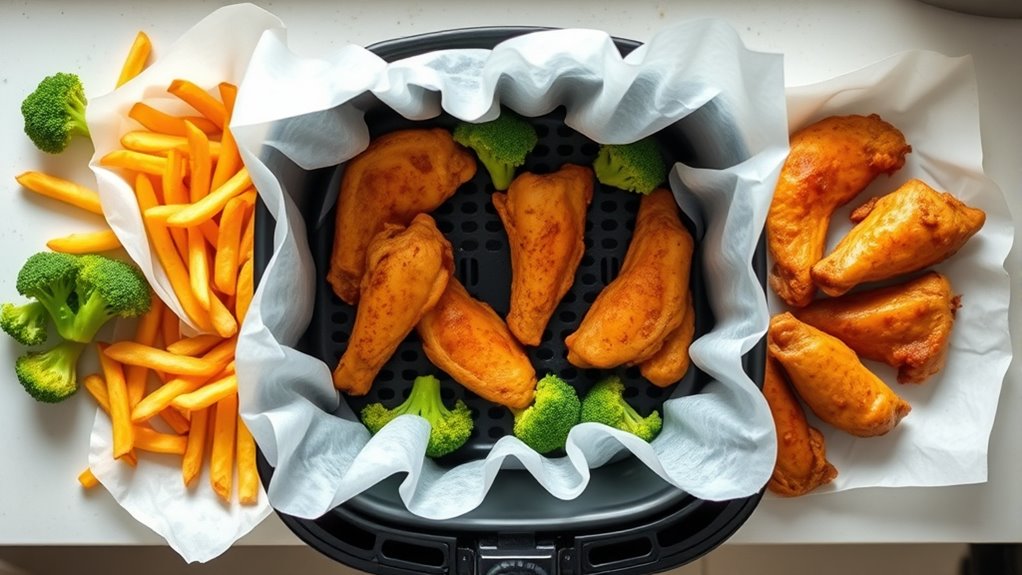 top air fryer paper liners