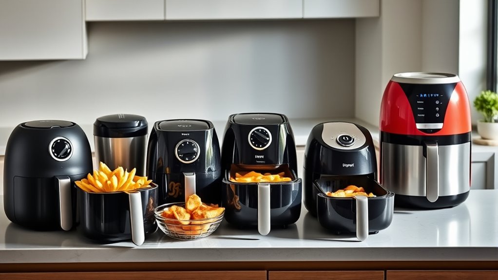 top air fryer size guide