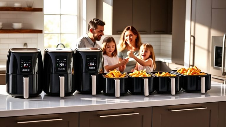top air fryer sizes