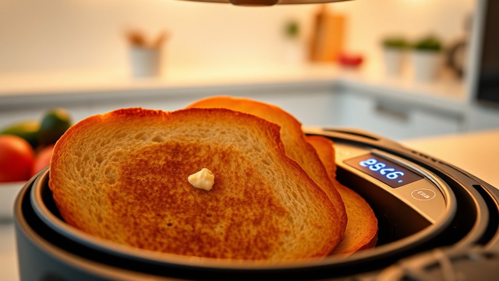 top air fryer toast settings