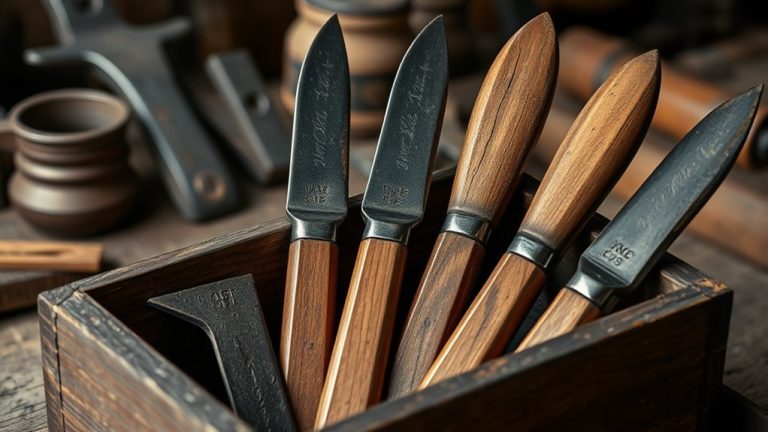 top antique draw knives
