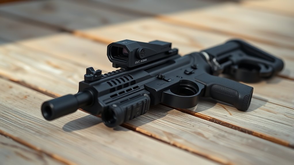 top ar pistol flip sights