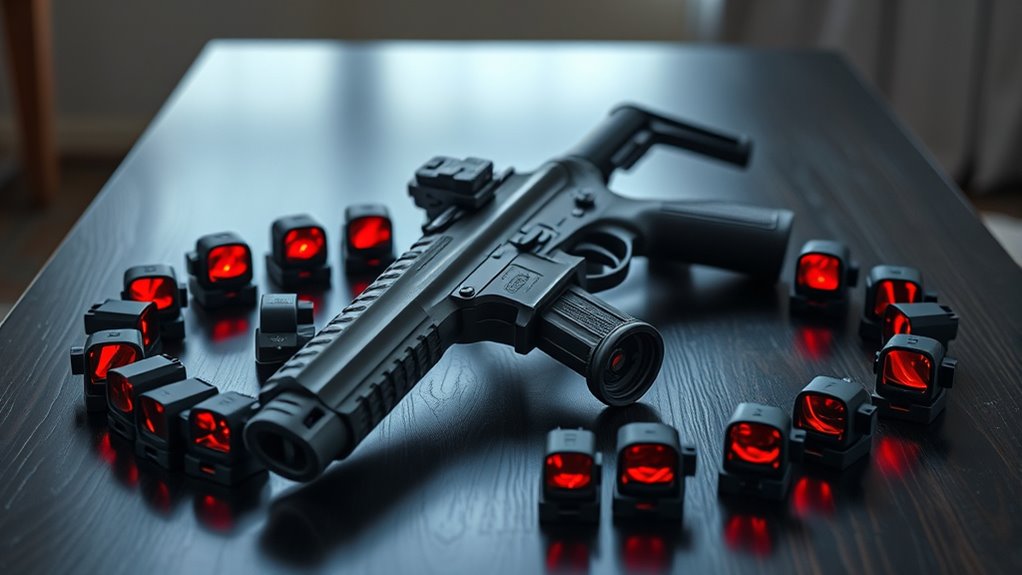 top ar pistol red dots