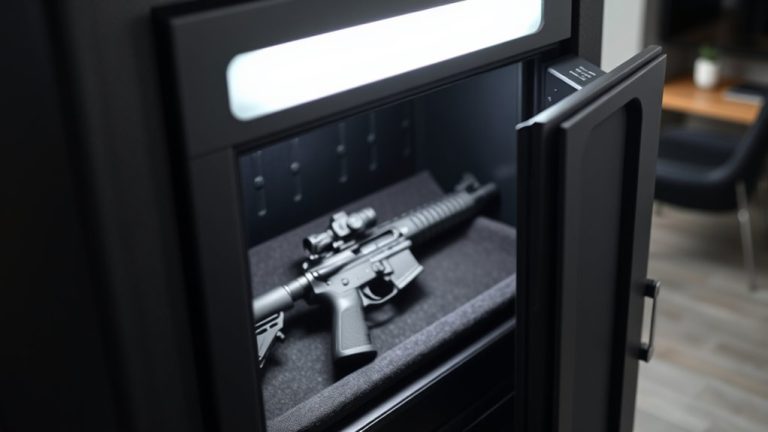 top automatic gun safe lights