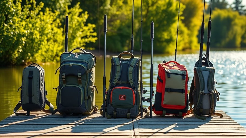 top backpack fishing rod holders