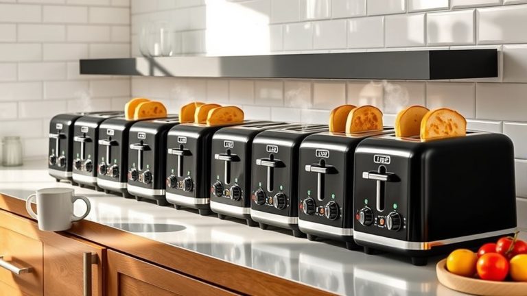 top black 4 slice toasters