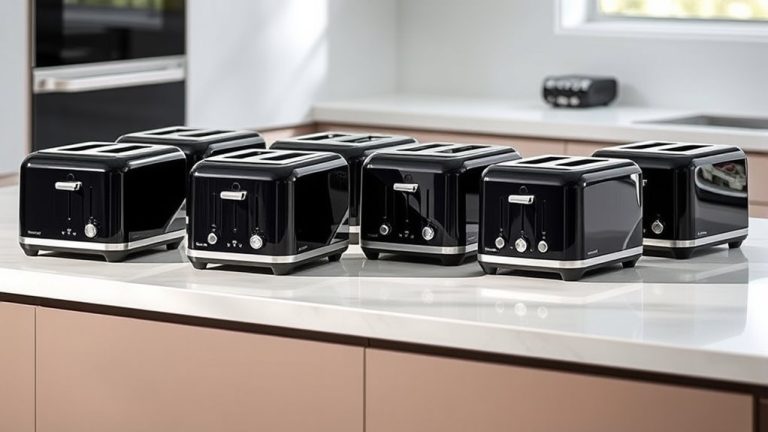 top black 4 slice toasters