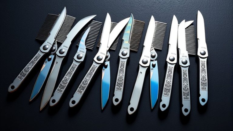 top butterfly knife combs