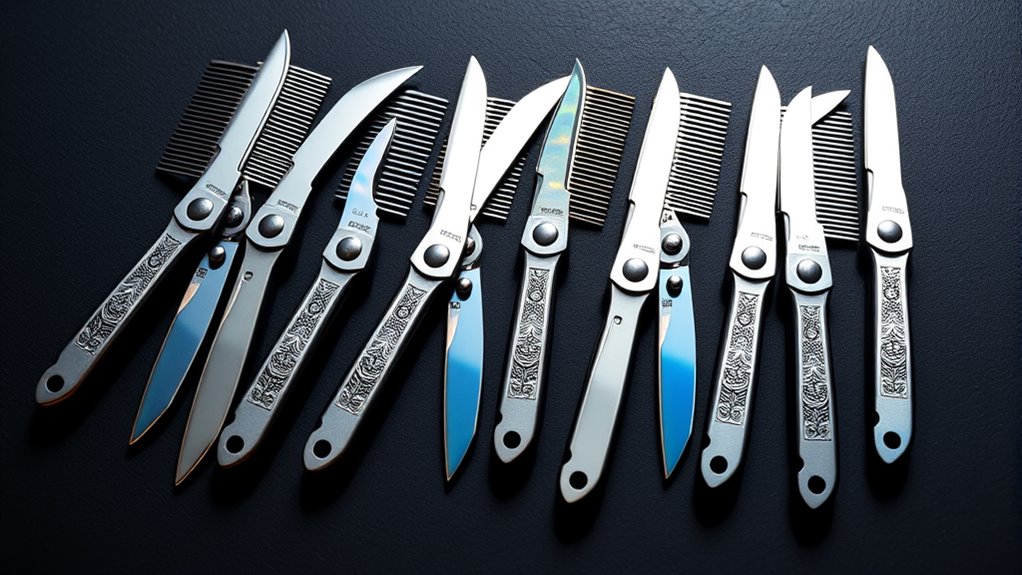top butterfly knife combs