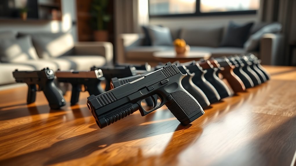 top carry and home pistols