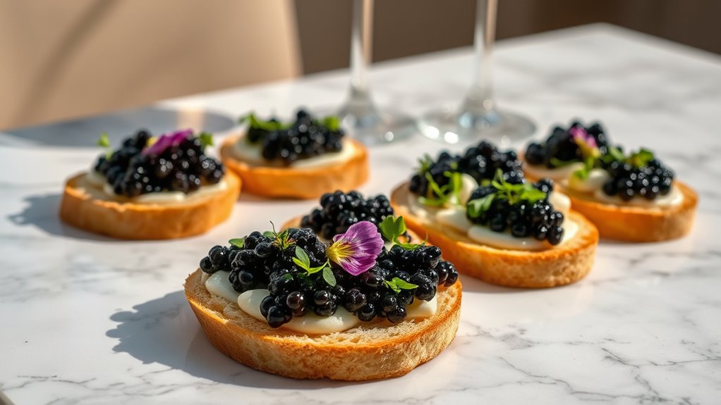 top caviar toast pairings