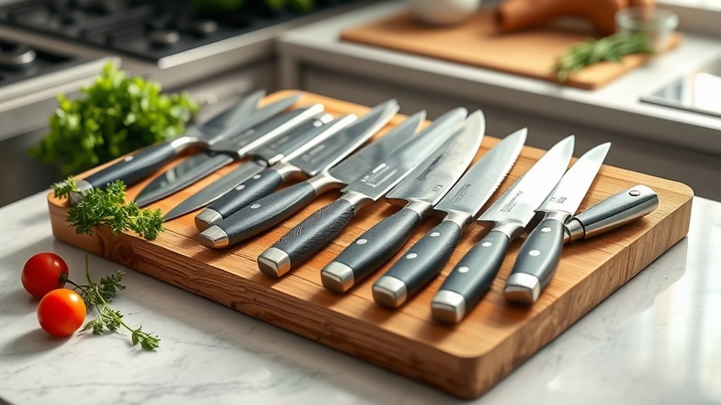top chef chopping knives