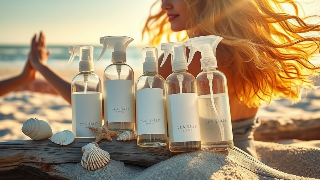 top curly hair sea sprays