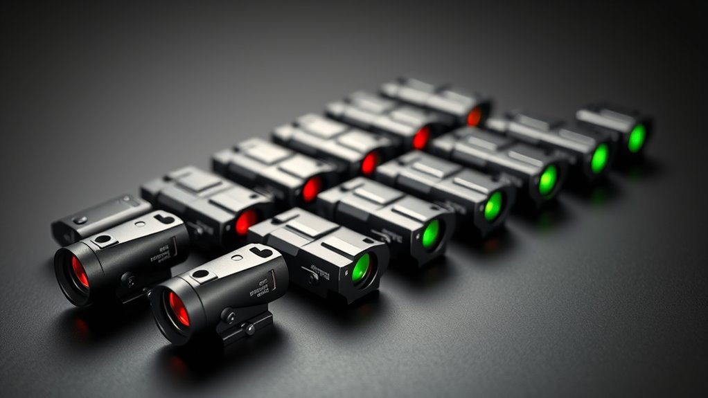 top enclosed emitter red dots