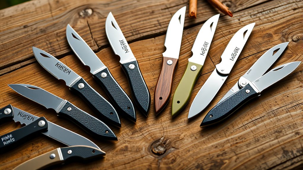 top folding gut hook knives