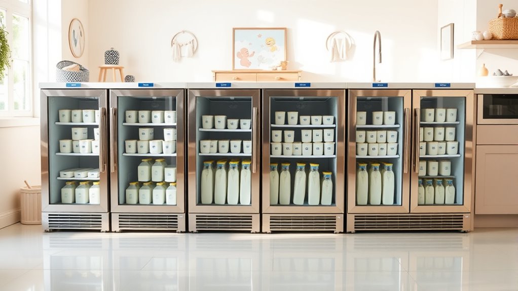 top freezers for milk storage