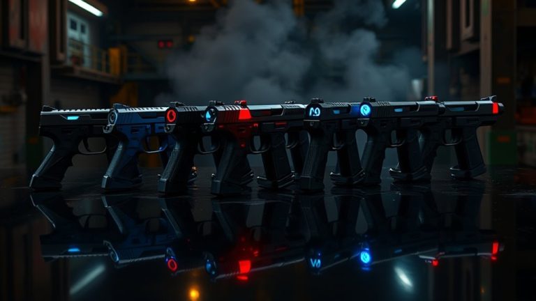 top futuristic cyberpunk pistols