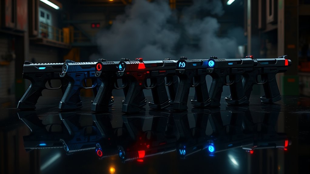 top futuristic cyberpunk pistols