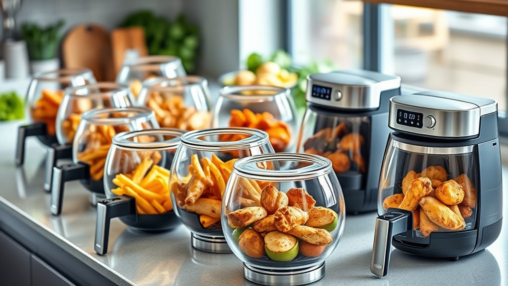 top glass bowl air fryers