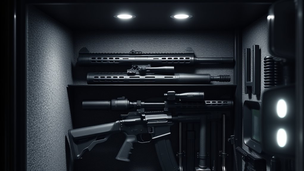top gun safe lighting options