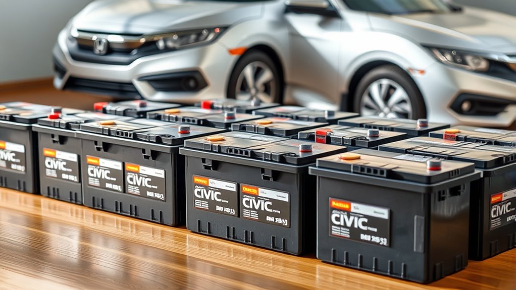 top honda civic batteries