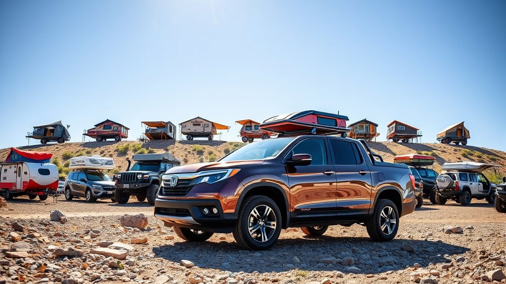 top honda ridgeline campers