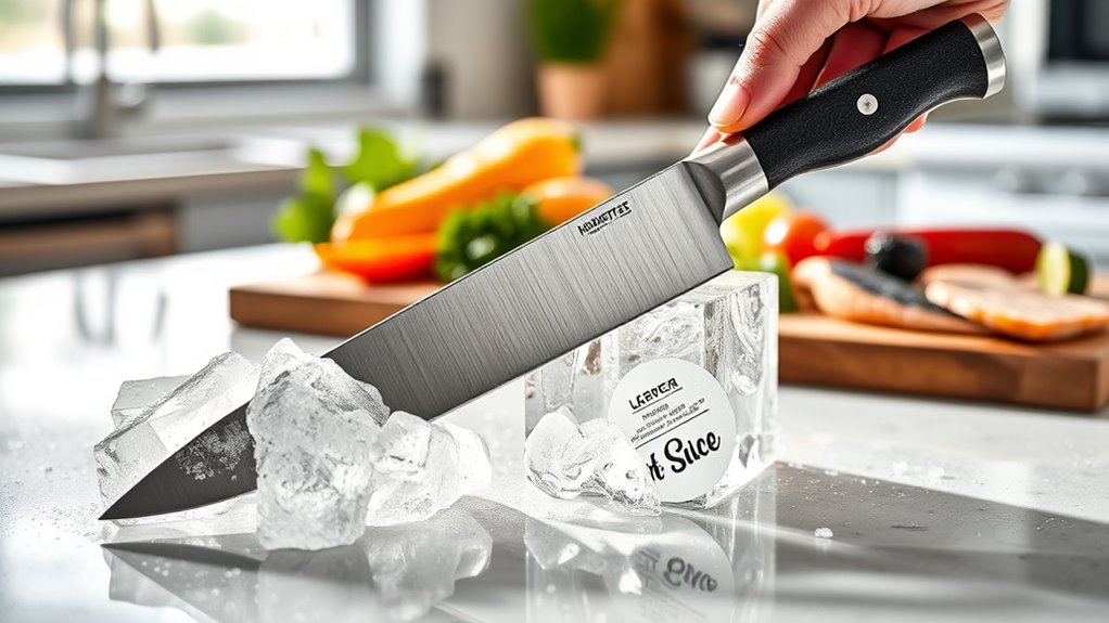 top ice cutting frozen knives