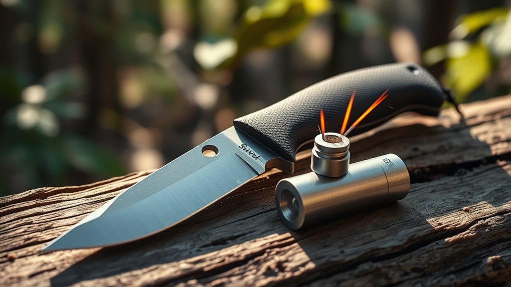 top knives with fire starters