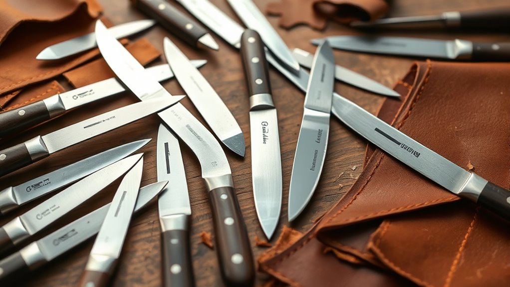 top leather cutting knives