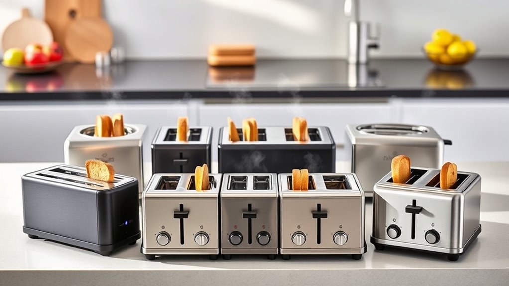 top long 4 slice toasters