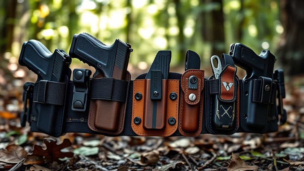 top molle belt holsters