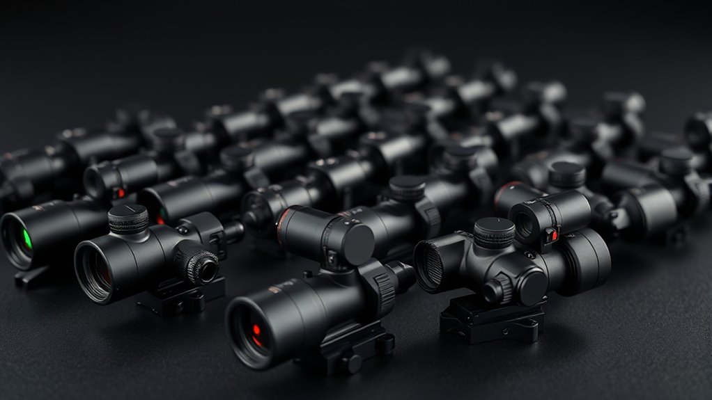 top multi reticle red dots