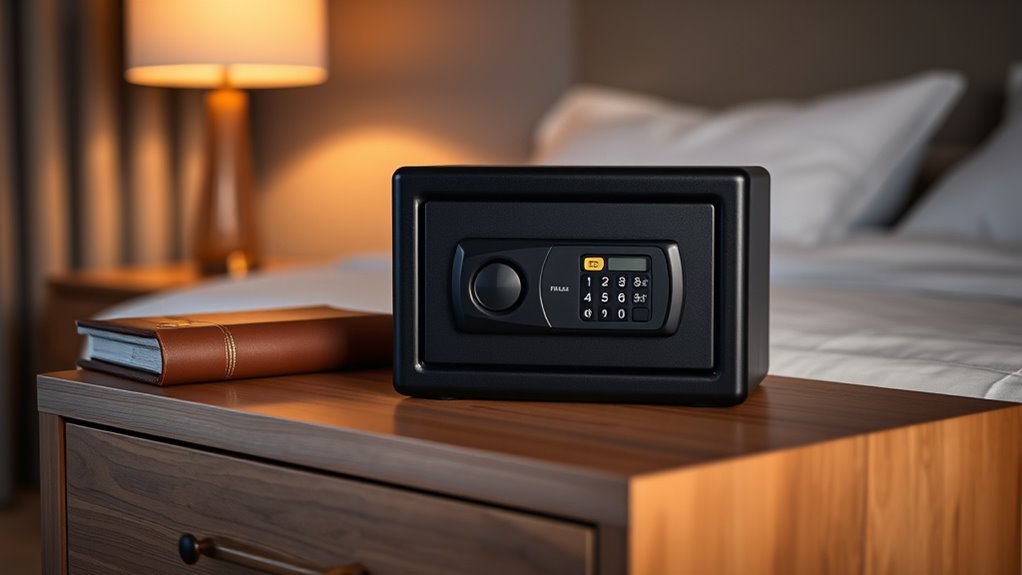 top nightstand pistol safes