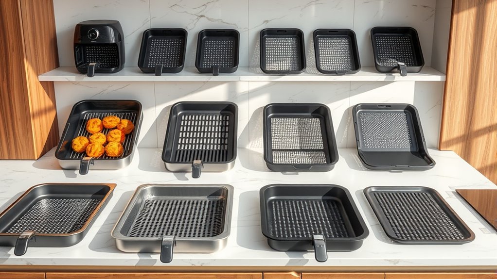 top oven air fryer trays