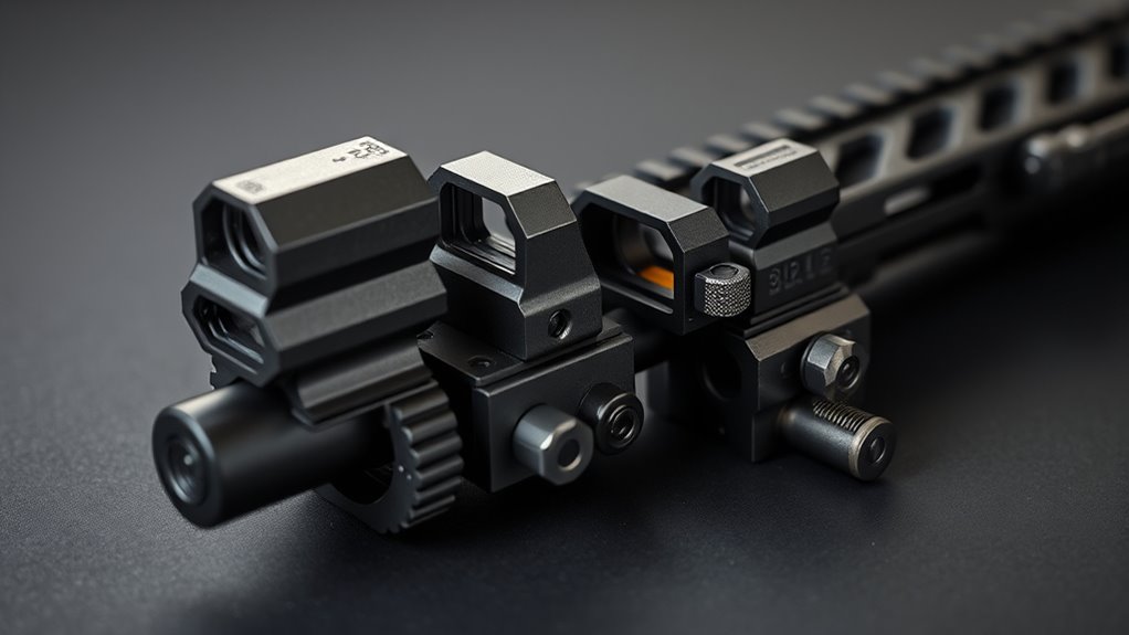 top picatinny flip up sights